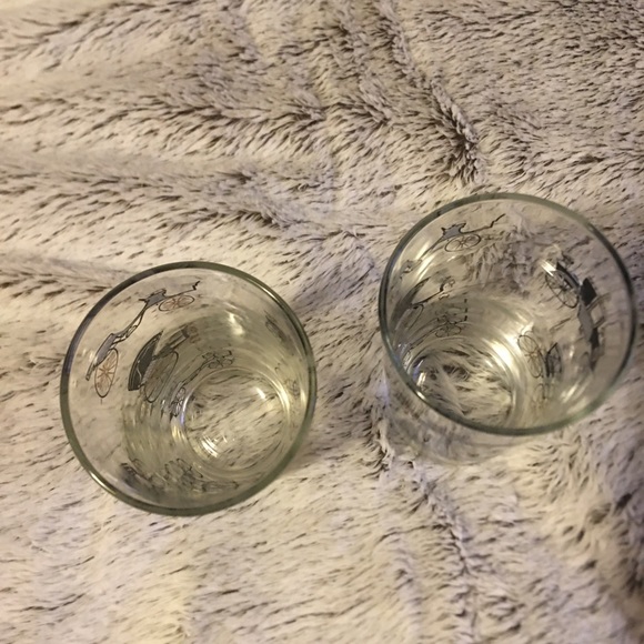 Vintage Libbey Buggy & Carriage Drinking Glasses Tumblers - Picture 4 of 15